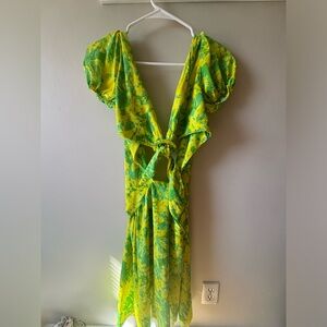 Floral Green Dress